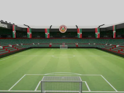 Lokomotiv Moskova Football Stadium Low-poly 3D model