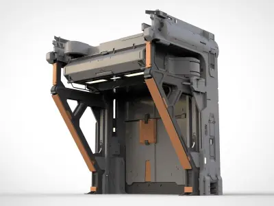 halo 5 door 3D model