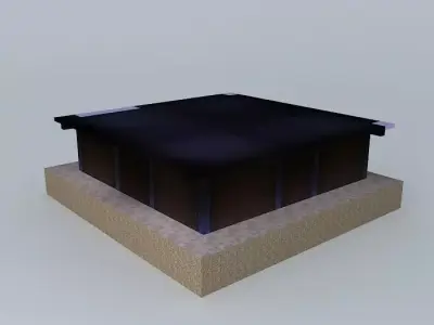 pillars house in minecraft 3D model