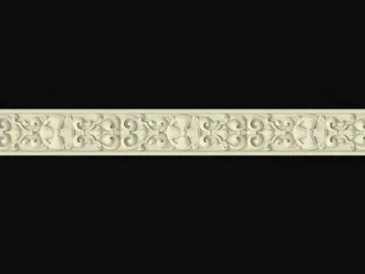 carved baguette 3D model 13