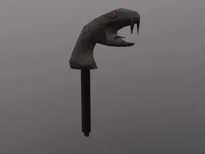 Snake Metal Switch Free low-poly 3D model