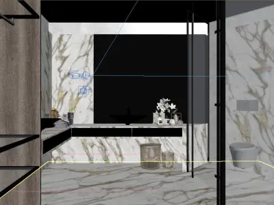 INTERIOR 1 bathroom 3D model