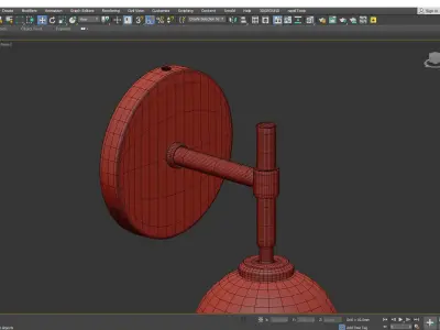 GREENWICH SINGLE SCONCE Low-poly 3D model