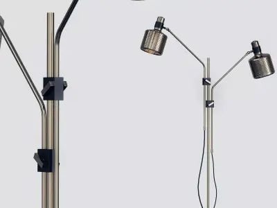 Riddle Double Floor Light 3D model