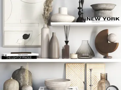 decorative set collection 01 3D Model Pack