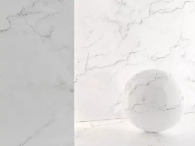 Marble Pure White Minimal Porcelain Tile 38 Texture