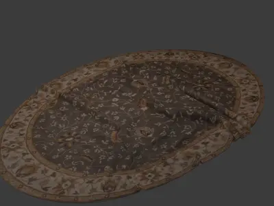 Rug Collection Low-poly 3D model