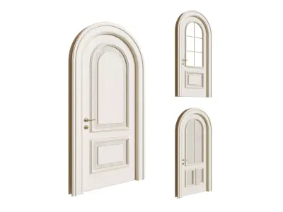 Arc doors - classic style 3D model