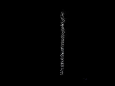 Bubble D tree in with light shining 3D model