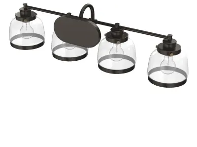 Judson Collection Four-Light Antique Bronze 3D model