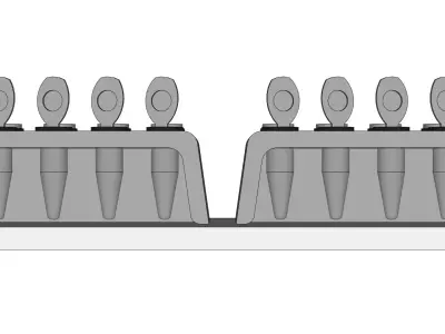 BIOSAN MagSorb-16 Magnetic Rack SKP DAE OBJ Blend 3D model Free 3D model