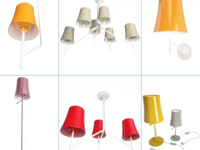 Birdie Lighting Collection Foscarini 3D model