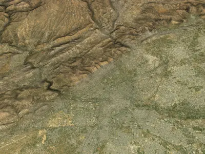 Damascus - Topography Terrain 3D City 3D Model Pack