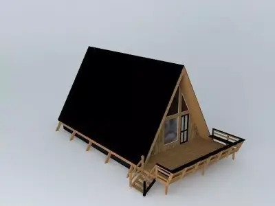 Mountain Vacation Home Free 3D model