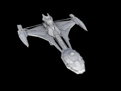 Star Trek - Klingon Raptor - 3D Printable Model 3D print model