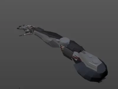 Robot Low Poly Arm Low-poly 3D model