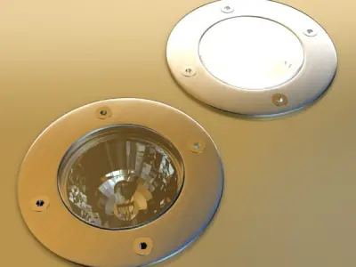 10 Halogen Lamp collection 3D model