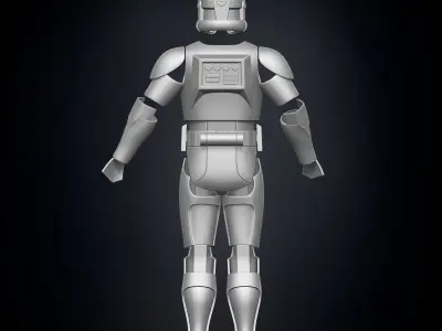 Phase 2 Animated Clone Trooper Armor 3D print model