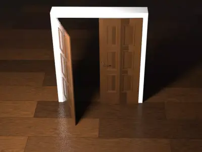 Door Wood 3D model buy