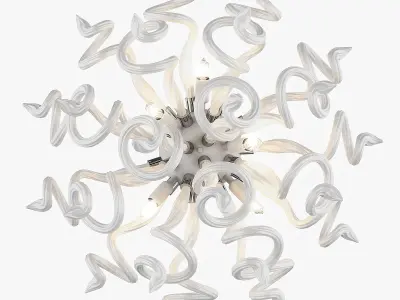 89065y Medusa Lightstar Sconce Chandelier 3D model