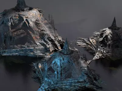 Locust Ocean facility 3 designs 3D model