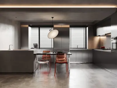    villa interior scenes 3D model buy