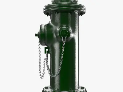 Hydrant fire 3D model