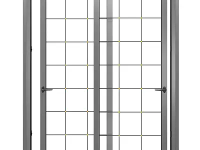 Sliding door - panoramic door 3D model