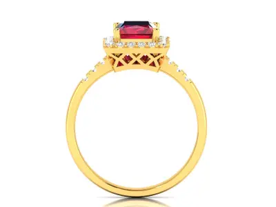 Women Ring  Render 3dm STL OBJ FBX Details 3D print model 172