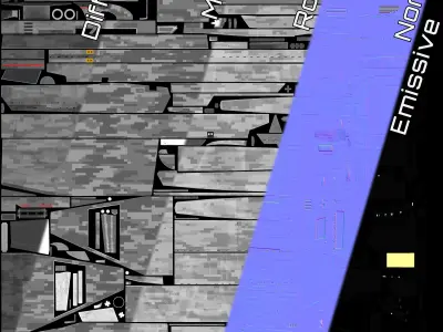 Star Trek Engle-Class Starship Low-poly 3D model