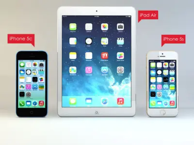 Apple products 3D model