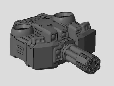 CHIBI-TECH SD - SCORPION-A VULCAN TURRET CORE 3D print model