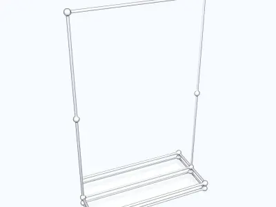 Bath Shelf 01 3D model