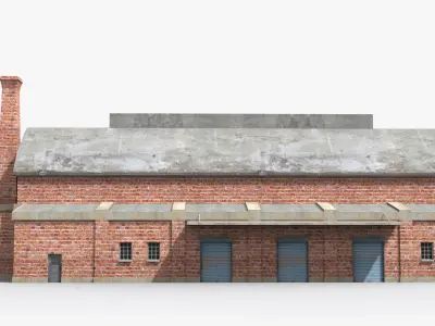 Factory xx14 Low-poly 3D model