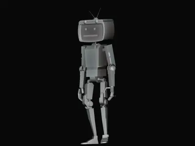 Vanguard-7 SCI FI ROBOT male game CHARACTER 3D model Low-poly 3D model