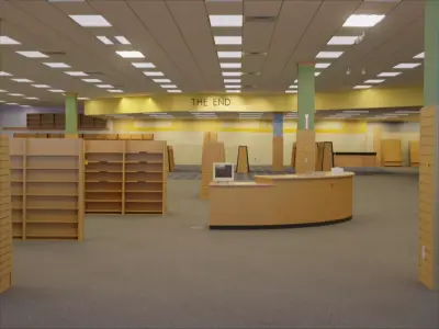 Backrooms The End Library 3D model