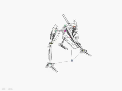 Animated Mech Walker 3D model