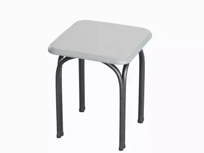 Steel Stool 05 3D model