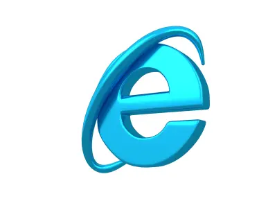 Internet Explorer Logo v1 005 Free low-poly 3D model