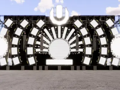 Ultra Music Festival 2014 Stage 3D model