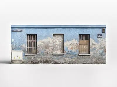 Abandoned Old House-Building Asset Low-poly 3D model