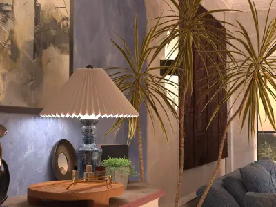 evening corner interior 3D model