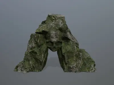 Skull Cave Low-poly 3D model