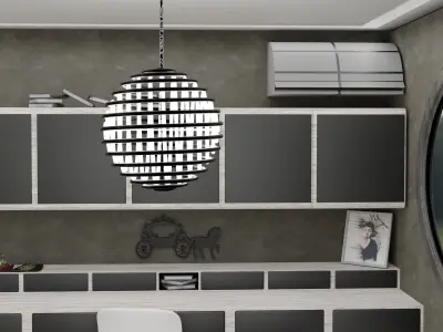 study room Free 3D model