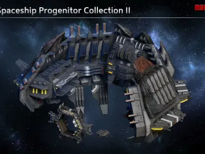 Progenitor Fleet Collection 3D Model Pack