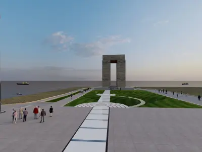 Canakkale Martyrs Monument 3D model