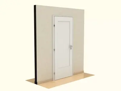 Wooden Door 3D model