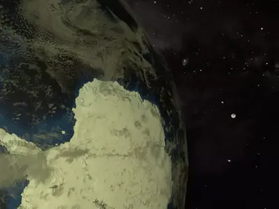 Photorealistic Earth Moon and Sun Low-poly 3D model