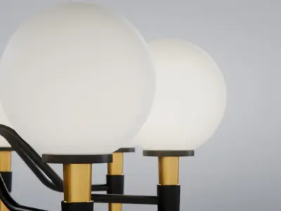 Art Deco Chandelier 3D model