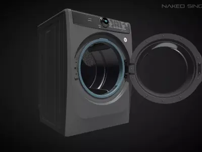Dryer Laundry  Appliance  Electronic Low-poly Low-poly 3D model
